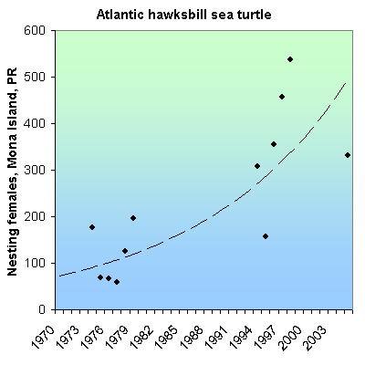 Green Sea Turtle Population Chart